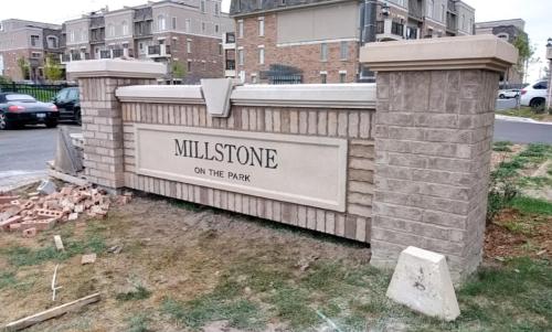 Precast and Brick Community Sign