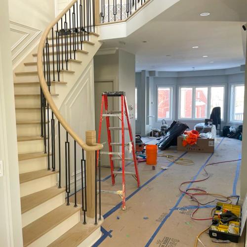 living room stairs